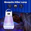 Mosquito Killer Lamp Bug Fly Zapper Repellent Insect Mozzie Deterrent Catcher Trap LED Light Rechargeable Battery Electric Portable Waterproof USB