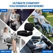 Memory Foam Seat Cushion Seating Chair Sitting Cool Gel Sit Upright Pillow for Car Wheelchair Truck Dining Kitchen Gaming Home Office Black