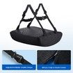 Memory Foam Seat Cushion Seating Chair Sitting Cool Gel Sit Upright Pillow for Car Wheelchair Truck Dining Kitchen Gaming Home Office Black