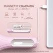 Electric Facial Cleansing Brush, IPX7 Waterproof Soft Silicone Face Scrubber Exfoliator Pink