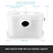 750W Macerator Sewage Pump Automatic Waste Water Flush Marine Toilet Bathroom Laundry Kitchen Sink Sewerage Disposal Ejector Wastewater Treatment