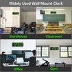 13 In Large LED Digital Wall Clock with Date and Temperature for Living Room Office Decor
