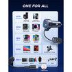 USB C 60W Super Fast Car Charger PD and QC3.0 with 5ft 30W Type C Coiled Cable for iPhone 15 Pro Max Plus, Android, iPad Pro