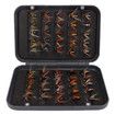 Fly Fishing Lure Kit Portable Simulated Fly Fishing Lure with Storage Box for River Hobbyist 50pcs