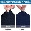 Waterproof Seat Covers for Dining Room Chairs Set of 4,Stretch Jacquard Removable Washable Chair Seat Slipcovers Protector,No Rear Covers (Federal Blue,4Pack)