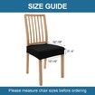 Waterproof Seat Covers for Dining Room Chairs Set of 4,Stretch Jacquard Removable Washable Chair Seat Slipcovers Protector,No Rear Covers (Black,4Pack)
