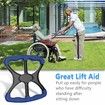 BLue - Lift Assists Standing Aid-Handicap Bar with No-Slip Grip Handles, Portable Lift Aid to Transfer Elderly, Senior, Patient or Disabled Assists