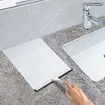 All-Purpose Stainless Steel Shower Squeegee for Shower Doors with 2 Hooks, Bathroom Cleaner Tool Household Window Mirror Squeegee for Home Cleanin Car, 10 Inch Silver