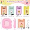 Talking Flash Cards, Kids Flash Cards with 224 Sight Words, Speech Therapy Toys, Educational Learning Toys, Gifts for 3+Year Old Boys and Girls (Pink)