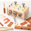 Wooden Tool Set for Kids, Wooden Tool Box, Montessori Toys, Wooden Tool Kit for Kids, Role Play, Educational Building Toys