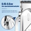 Electric Hair Trimmer Barber Cordless Full Set And Trimmer Set Rechargeable Hair Beard LED Display for Men(Black)