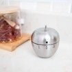 Apple Kitchen Timer Stainless Steel Mechanical Rotating 60 Minute Alarm Timer Count Down Timer for Learning, Cooking, Cosmetic Applications, Baking, Exercise