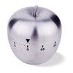 Apple Kitchen Timer Stainless Steel Mechanical Rotating 60 Minute Alarm Timer Count Down Timer for Learning, Cooking, Cosmetic Applications, Baking, Exercise