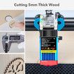 Laser Engraver Cutter Engraving Cutting Machine for Wood Acrylic Paper Leather Etching Marking Etcher 40W High Precision