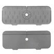 2PCS Kitchen Faucet Absorbent Mat, Sink Splash Guard, Silicone Sink Splash Catcher 37 x 14 cm (Gray)
