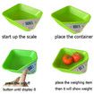 Digital Kitchen Food Scale Multifunction Electronic Food Scales with Removable Bowl Max 11lb/5kg(Green)