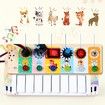 Piano with LED Lights Children's Electronic Switch Busy Board, Hearing Exercise, Music Enlightenment Montessori Educational Toy