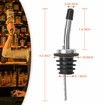 12 Pack Classic Bottle Pourers,Stainless Steel Liquor Pour Spouts Tapered Spout - Liquor Pourers with Rubber Dust Caps,Bar Bartender Accessories
