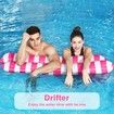 Hammock Pool Floats, 1 or 2 Person Inflatable Swimming Rafts Floats Mat 120 x 130 cm Pink