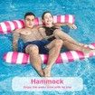 Hammock Pool Floats, 1 or 2 Person Inflatable Swimming Rafts Floats Mat 120 x 130 cm Pink