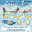 4 in 1 Monterey Hammock Pool Float, PVC Material 120 x 65 cm Yellow