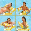 4 in 1 Monterey Hammock Pool Float, PVC Material 120 x 65 cm Yellow