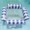 Inflatable Pool Float Chair Lounge for Adults and Kids 120 x 120 cm Blue