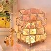 Bedside Lamp Crystal Salt Lamp Crystal Table Lamps Desk Bedside Led Bedroom Decoration Night Lights Girl Birthday Gift Home Art Table Lamp