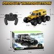RC Car Offroad Waterproof 8WD Trucks 1:12 Kids Ages 8-12 2.4GHz All Terrain Drift Remote Control Vehicle Toy Yellow