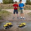RC Car Offroad Waterproof 8WD Trucks 1:12 Kids Ages 8-12 2.4GHz All Terrain Drift Remote Control Vehicle Toy Yellow
