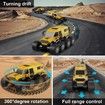 RC Car Offroad Waterproof 8WD Trucks 1:12 Kids Ages 8-12 2.4GHz All Terrain Drift Remote Control Vehicle Toy Yellow