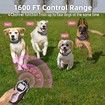 Dog Shock Collar for 2 Dogs, Remote Control Dog Training Collar for Large, Medium and Small Dogs, Waterproof Rechargeable Electronic Collar with 4 Modes (Orange)