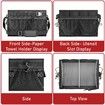 Foldable Picnic Bag BBQ Caddy with Paper Towel Holder for Outdoor Camping, Barbecue Accessories Storage Organizer for Utensil Grilling Tool