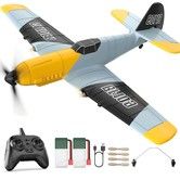 RC Plane 3 Channel Remote Control Airplane Fighter Toys,2.4GHz 6-axis Gyro Stabilizer RTF Glider Aircraft Plane with 2 Batteries