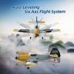 RC Plane 3 Channel Remote Control Airplane Fighter Toys,2.4GHz 6-axis Gyro Stabilizer RTF Glider Aircraft Plane with 2 Batteries