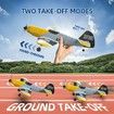 RC Plane 3 Channel Remote Control Airplane Fighter Toys,2.4GHz 6-axis Gyro Stabilizer RTF Glider Aircraft Plane with 2 Batteries