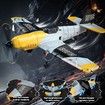 RC Plane 3 Channel Remote Control Airplane Fighter Toys,2.4GHz 6-axis Gyro Stabilizer RTF Glider Aircraft Plane with 2 Batteries