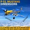 Remote Control Aircraft Plane,RC Plane with 3 Modes That Easy to Control,One-Key U-Turn Easy Control (Blue)