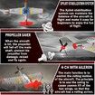 Remote Control Aircraft with 3 Flying Modes Easy to Control with One-Key U-Turn Feature in Red