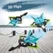 Remote Control RC Plane 2.4Ghz Foam Airplanes Helicopter Quadcopter,Spinning Drone,Gravity Sensing,Stunt Roll,Cool Light