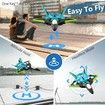 Remote Control RC Plane 2.4Ghz Foam Airplanes Helicopter Quadcopter,Spinning Drone,Gravity Sensing,Stunt Roll,Cool Light