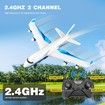 RC Plane,G2 Remote Control Jet Airplane,Ready to Fly Airplane with One Key Aerobatic,LED Light,4-Axis Fighter Jet,2.4Ghz Plane,2 Battery
