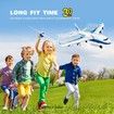 RC Plane,G2 Remote Control Jet Airplane,Ready to Fly Airplane with One Key Aerobatic,LED Light,4-Axis Fighter Jet,2.4Ghz Plane,2 Battery