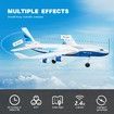 RC Plane,G2 Remote Control Jet Airplane,Ready to Fly Airplane with One Key Aerobatic,LED Light,4-Axis Fighter Jet,2.4Ghz Plane,2 Battery