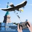 RC Plane, Remote Control Eagle Plane,RTF Airplane,2.4GHZ 2CH Flying Bird with 2 Batteries & Propeller 6-axis Gyro Stabilizer,Easy to Fly