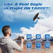 RC Plane, Remote Control Eagle Plane,RTF Airplane,2.4GHZ 2CH Flying Bird with 2 Batteries & Propeller 6-axis Gyro Stabilizer,Easy to Fly