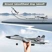 4 Channel RC Plane with 2.4GHz Remote Control Easy to Fly Fighter Aircraft for Kids Includes 2 Batteries and 6-axis Gyro