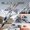 4 Channel RC Plane with 2.4GHz Remote Control Easy to Fly Fighter Aircraft for Kids Includes 2 Batteries and 6-axis Gyro