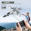 4 Channel RC Plane with 2.4GHz Remote Control Easy to Fly Fighter Aircraft for Kids Includes 2 Batteries and 6-axis Gyro