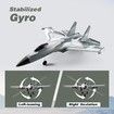 4 Channel RC Plane with 2.4GHz Remote Control Easy to Fly Fighter Aircraft for Kids Includes 2 Batteries and 6-axis Gyro
